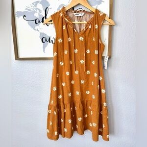 New with tags linen blend xs petite sonoma floral dress